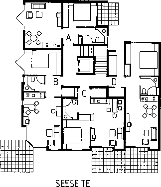 Grundriss der Ferienwohnungen